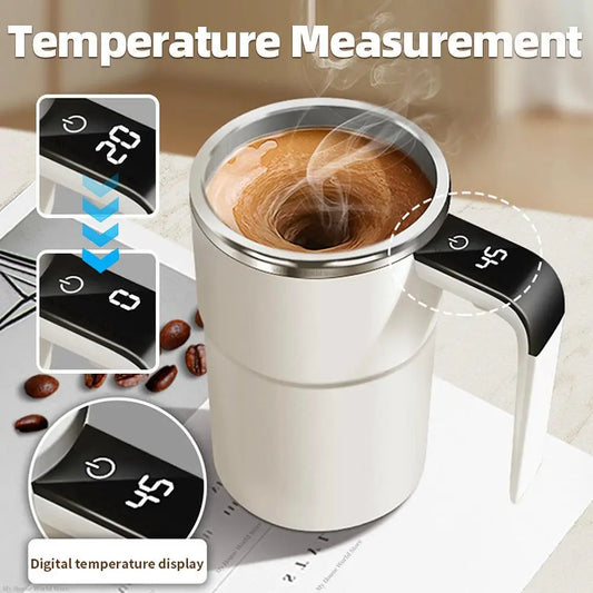 Self-Stirring Coffee Mug – Portable & Rechargeable