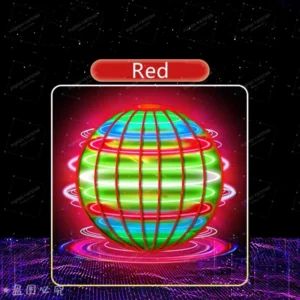 Flying Ball Children’s Hand Controlled Color LED Cosmic Globe 360 ° Rotating Suspension Ball Suitable for Indoor and Outdoor Toy