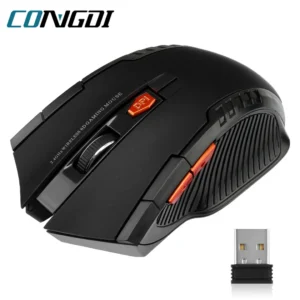 2.4G Wireless Optical Gaming Mouse (1600 DPI, 6 Buttons, USB Receiver)